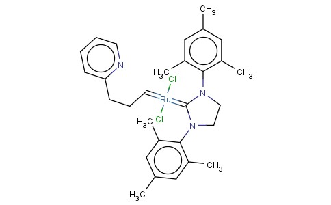 DICHLORO[1,3-BIS(2,4,6-TRIMETHYLPHENYL)-2-IMIDAZOLIDINYLIDENE][3-(2-PYRIDINYL)PROPYLIDENE]RUTHENIUM(